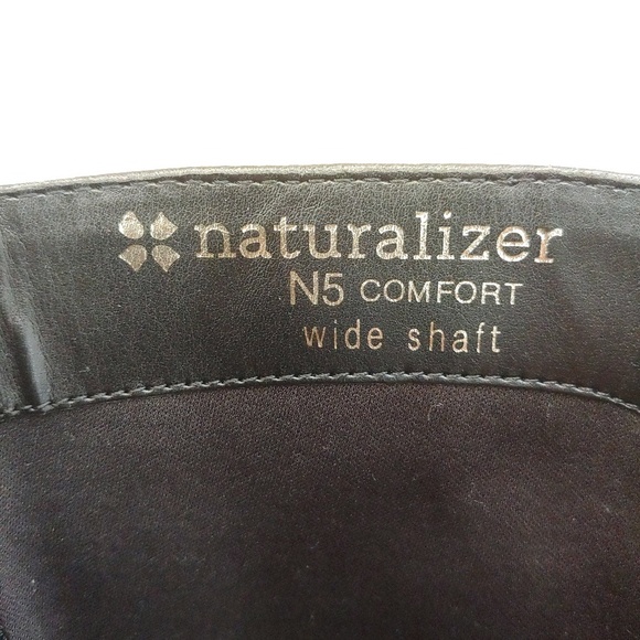 NATURALIZER Knee High 7W Wide Shaft Leather Boots - Picture 3 of 8